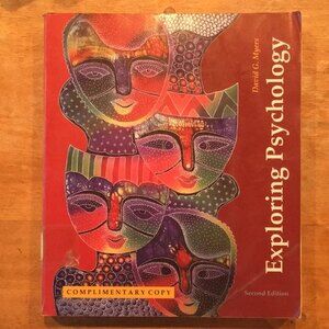 Exploring Psychology 2nd Edition David G. Myers Textbook 1993